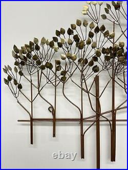 Vintage Curtis Jere The Elms Large Metal Tree Wall Sculpture 54