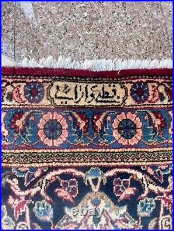 Vintage Large Signed Antique Kashane Original Hand Made Rug 5.45x3.25 Meters