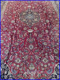 Vintage Large Signed Antique Kashane Original Hand Made Rug 5.45x3.25 Meters