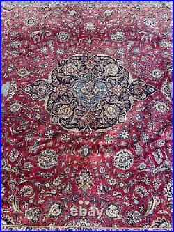 Vintage Large Signed Antique Kashane Original Hand Made Rug 5.45x3.25 Meters