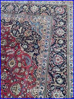 Vintage Large Signed Antique Kashane Original Hand Made Rug 5.45x3.25 Meters