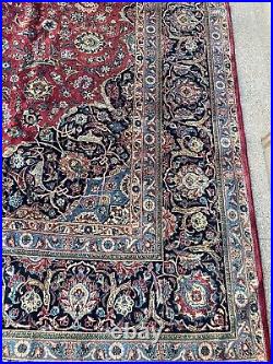 Vintage Large Signed Antique Kashane Original Hand Made Rug 5.45x3.25 Meters