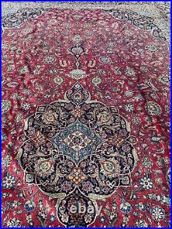 Vintage Large Signed Antique Kashane Original Hand Made Rug 5.45x3.25 Meters