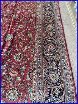 Vintage Large Signed Antique Kashane Original Hand Made Rug 5.45x3.25 Meters