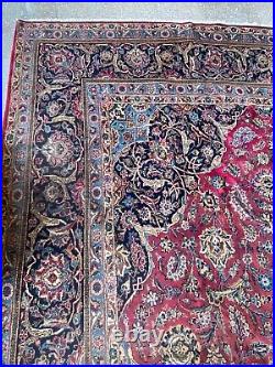 Vintage Large Signed Antique Kashane Original Hand Made Rug 5.45x3.25 Meters