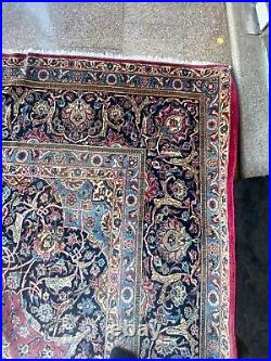 Vintage Large Signed Antique Kashane Original Hand Made Rug 5.45x3.25 Meters