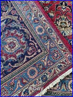 Vintage Large Signed Antique Kashane Original Hand Made Rug 5.45x3.25 Meters