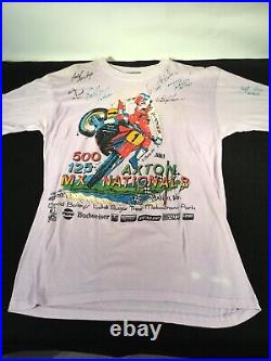 Vintage Motocross Autographed T Shirt
