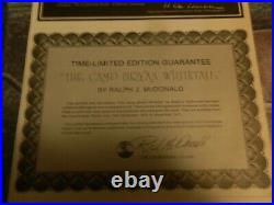 Vintage (Rare) Ralph J McDonald Bedding Buck Signed And Numbered Print #129/600