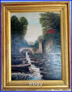 Walter Field (1837-1901) Authentic Antique British Large Oil Painting, Signed