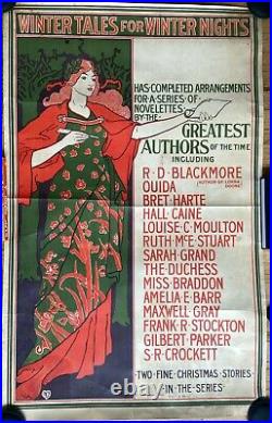 Winter Tales for Winter Nights 1895 Poster, Hand Signed by Louis Rhead
